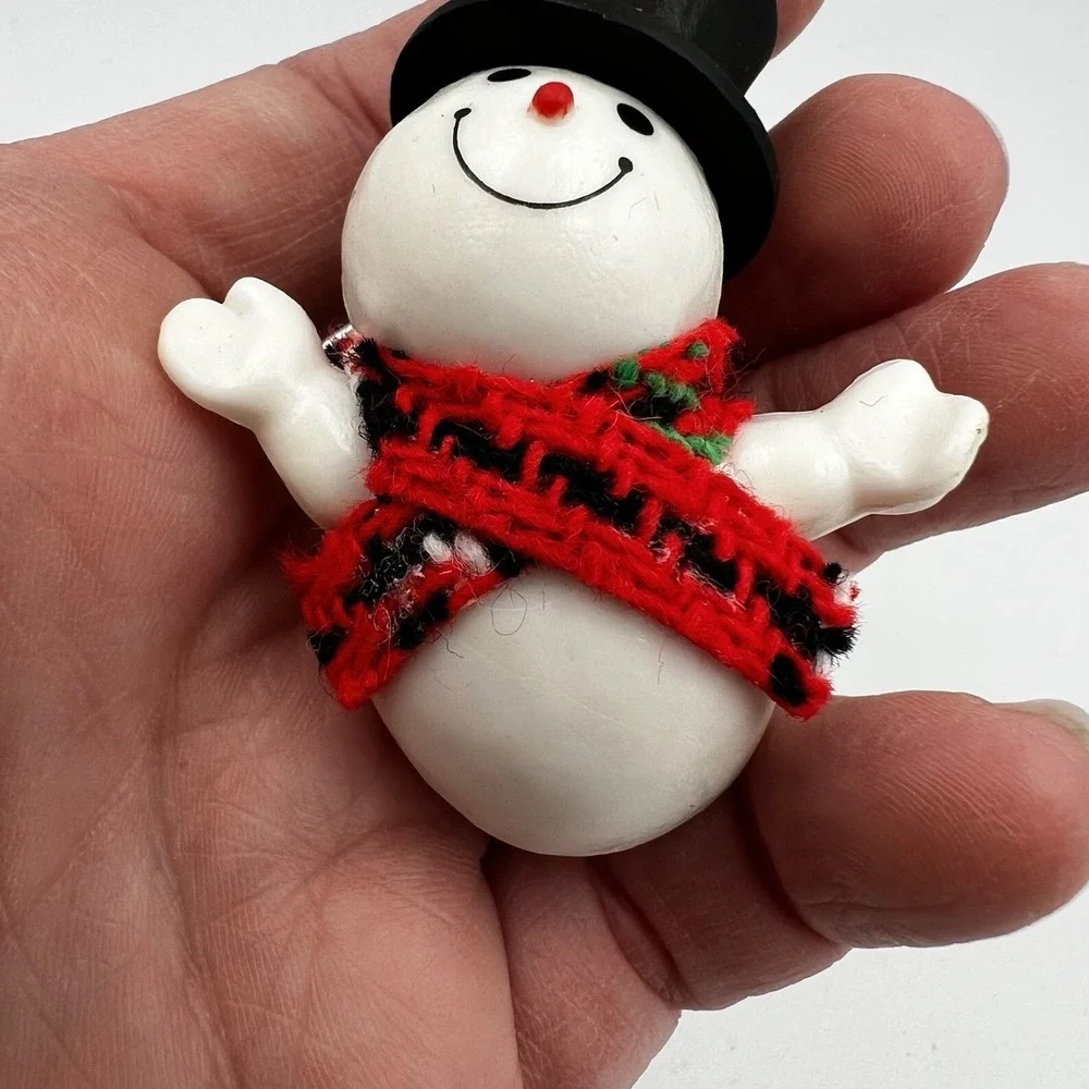Vintage 1981 Hallmark Keepsake Jolly Snowman w/Top Hat Christmas‎ Ornament